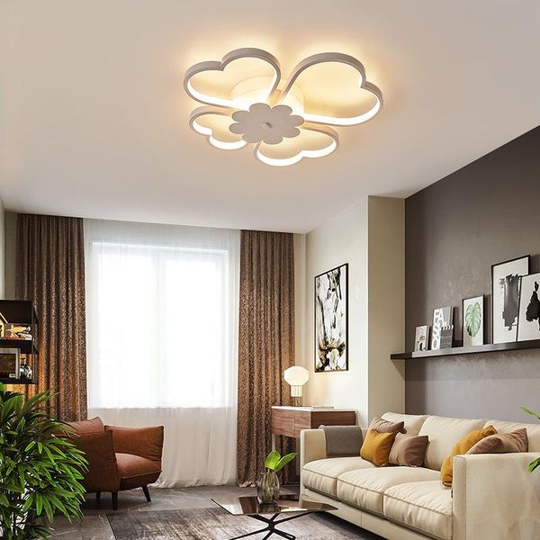 

ceiling lights aluminum contracted and contemporary bedroom lamp remote control dimmer flower-like study room dome light a undertakes