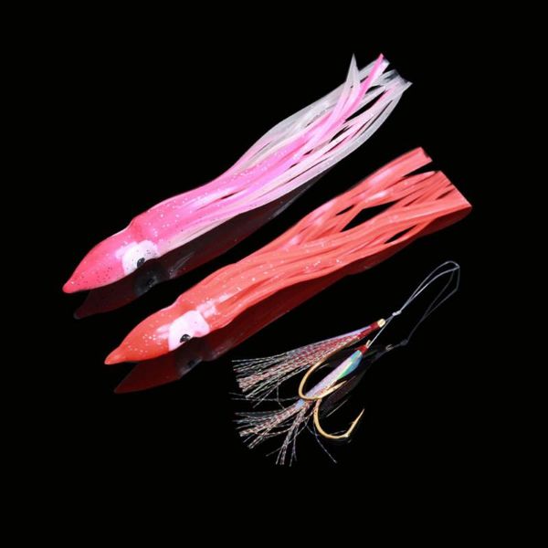 

3pcs/lot fishing gear ocs pair hook golden isini luminous deep sea hooks