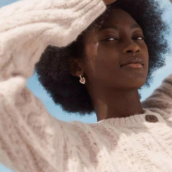 

hoop & huggie heart charm earring simple high polish chunky mini hoops jewelry for lover, Golden;silver