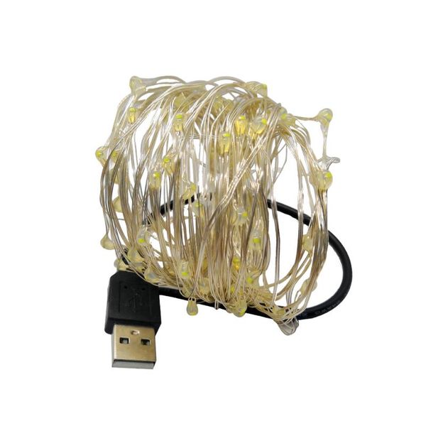 

strings usb 10-100 leds starry string lights mini led copper wire fairy light po clip for garland party christmas wedding