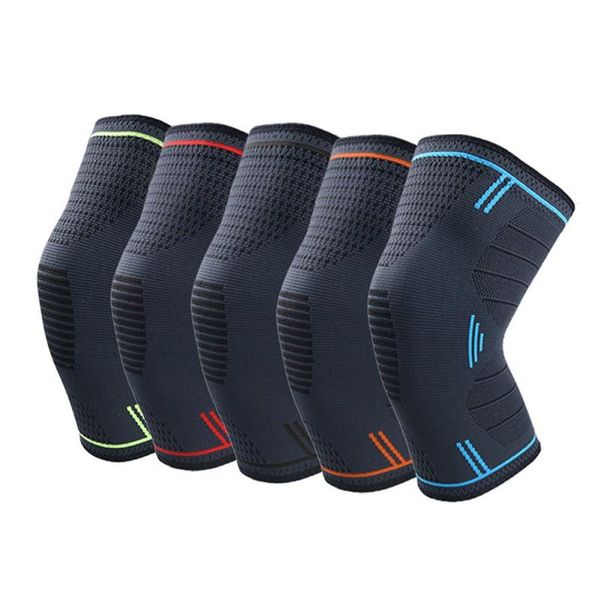 

elbow & knee pads 1 pair silicone non-slip brace exercise knit bone support reduce harm for mountaineering portable sports safety, Black;gray