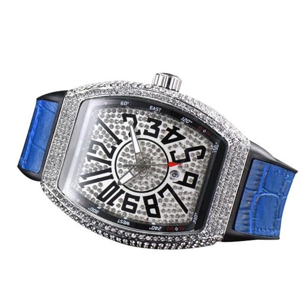 

wristwatches personalized watch men sports diamond-studded barrel-shaped dial wristwatch alternative exaggerated star watches, Slivery;brown