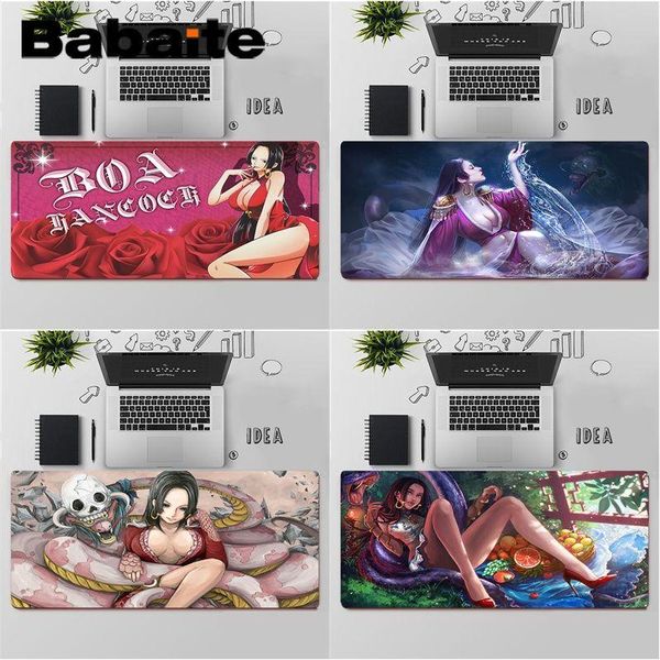 

mouse pads & wrist rests babaite one piece boa hancock gamer speed mice retail small rubber mousepad large pad keyboards mat
