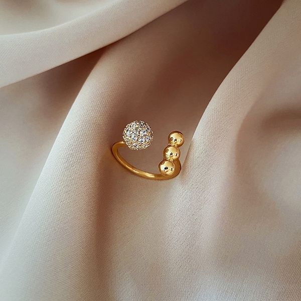 

wc5 ins fashion female minority design fashion personality band rings light luxury advanced national ringfeeling cold wind index finger ope, Silver