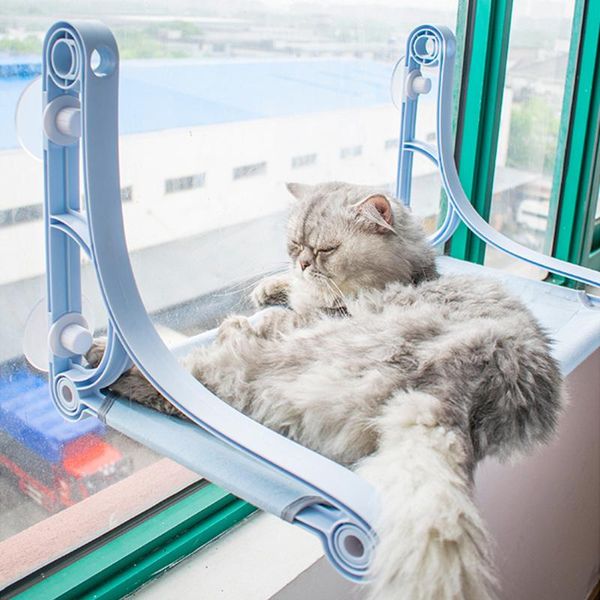 

cat beds & furniture hammock pet hanging indoor seat durable portable stable window mounted home lounging with strong suction breathable