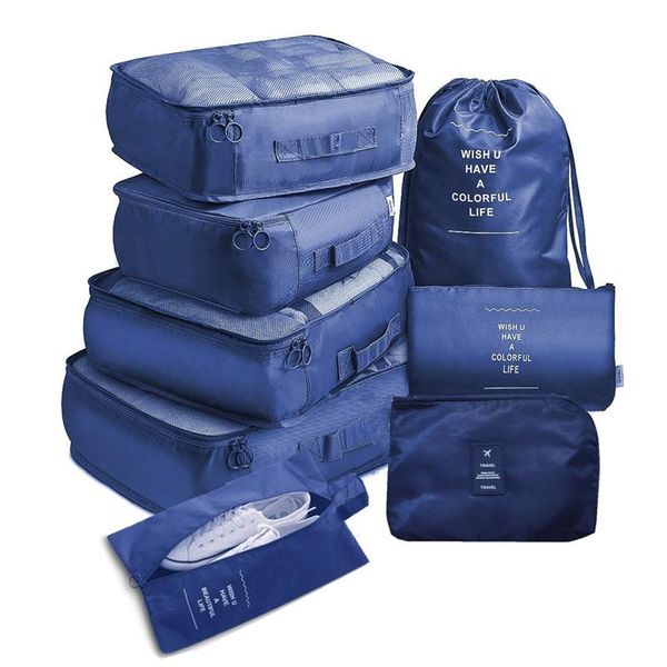 

storage bags xierya 8 pieces set travel for clothes underwear shoes suitcase organizer large capacity luggage packing k