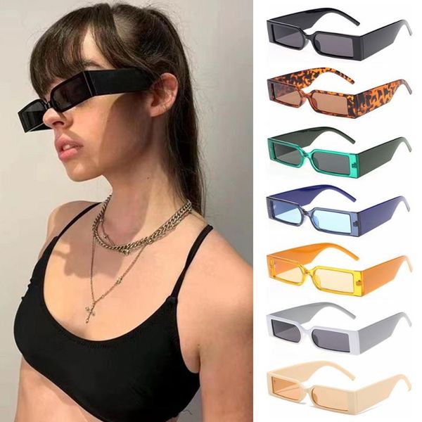 

outdoor eyewear vintage rectangle sunglasses uv 400 small frame sun glasses hip hop women men fashion