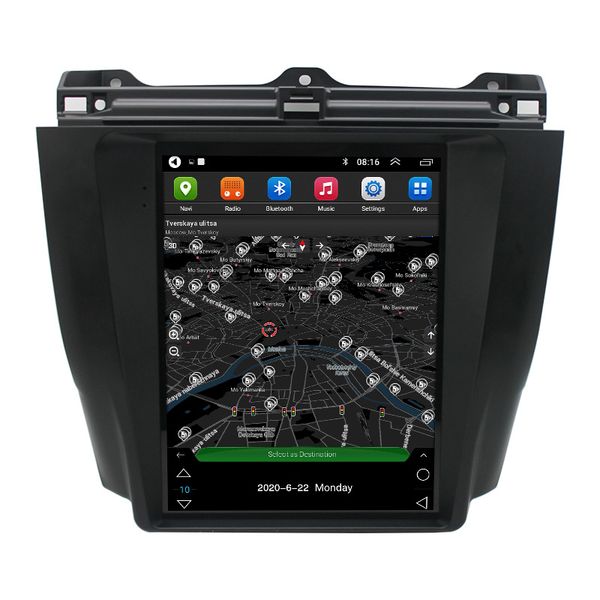 Carro DVD Auto Radio Player 9.7 Tela Vertical Tesla Estilo Android Multimedia GPS para Honda Accord 7th