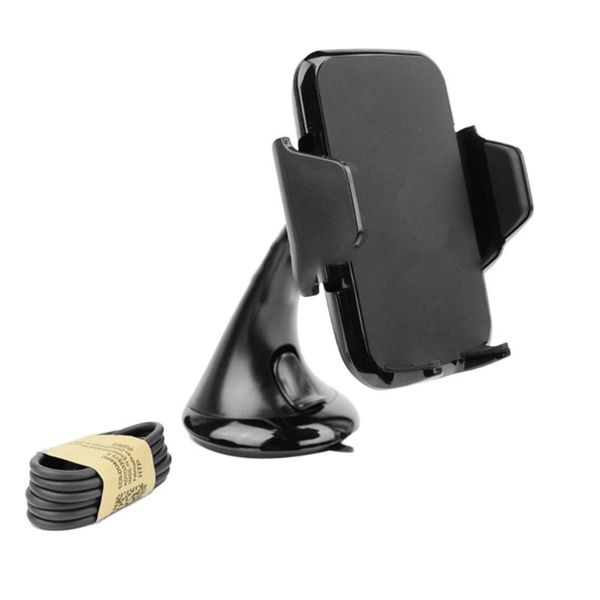 

cell phone mounts & holders vehicular sucker bracket wireless charger mobile charging holder cradle rotating charge stent for qi-enabled dev