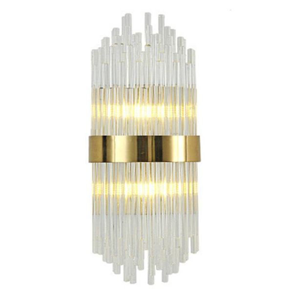 

wall lamps post modern brass crystal living room bedroom aisle luxury art deco sconce lights luster e14 bathroom fixtures