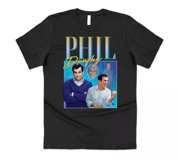 

phil dunphy homage t-shirt tee funny tv show retro 90's vintage, White;black