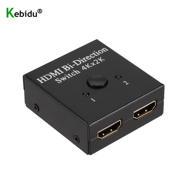 

audio cables & connectors 1x2 4k switch 2 ports bi-directional 2x1 switcher splitter supports ultra hd 1080p 3d hdr hdcp for ps4 xbox h