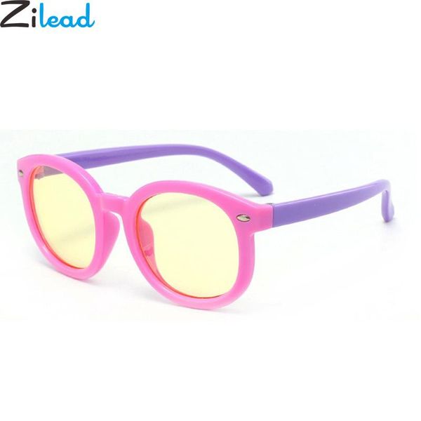 

fashion sunglasses frames zilead kids tr90 anti blue light glasses frame children radiation uv optical spectacles computer goggles eyeglasse, Black
