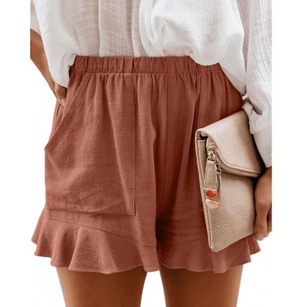 

women's shorts cotton linen short pants women high waist summer loose wide leg casual trouser korean slim sweatpants lady, White;black