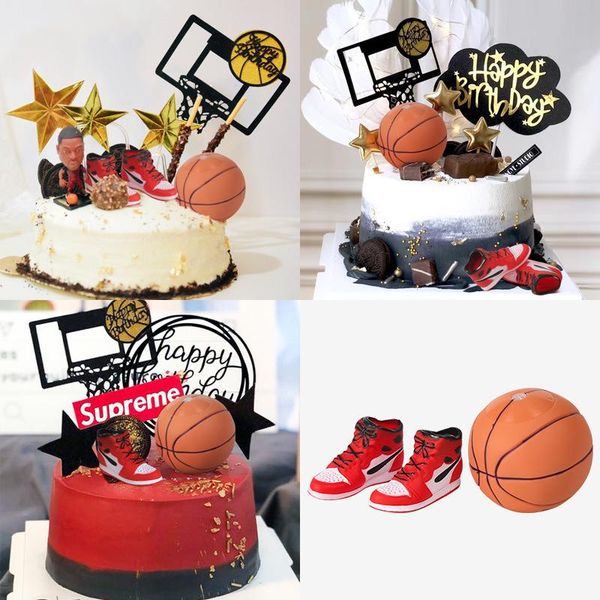 

other event & party supplies basketball shoes cake er for themed decorations kids boy birthday baking adornment baby shower