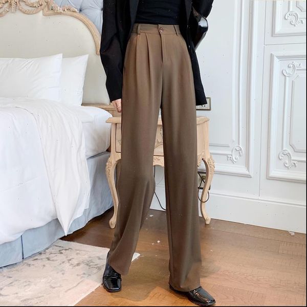 

spring long high waist women capri summer fashion elegant casual office straight trouser, Black;white