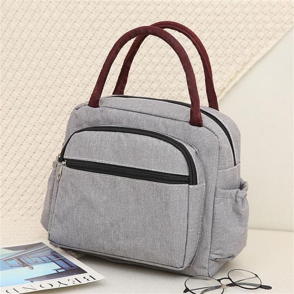 

female bag canvas handbag lunch hand carry mother storage with handles organizer clothes thermal bags