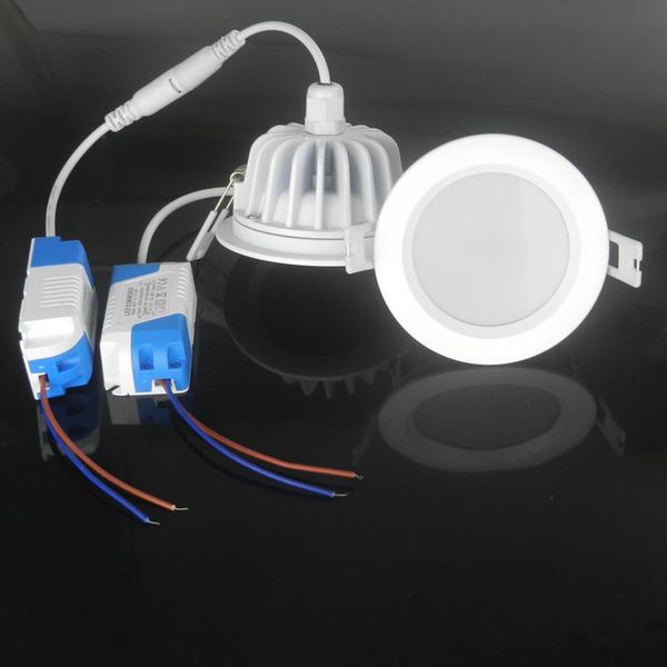 

downlights watertight light 9w 10w 12w 15w water-resistance ip65 dimmable led round downlight