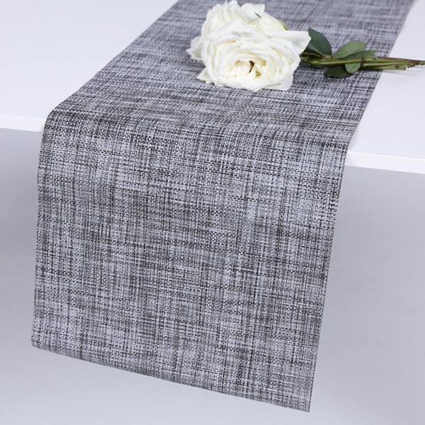 

mats & pads tablecloth solid color table runner japanese-style tea mat pvc waterproof non-slip decorative cushion