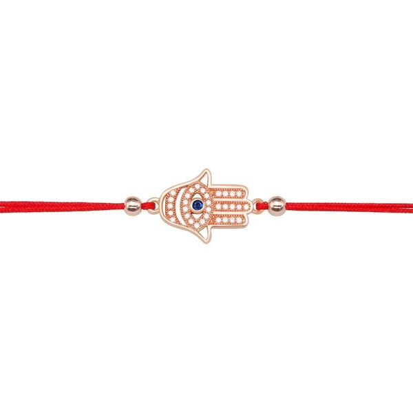 

charm bracelets cubic zirconia 2021 creative rope chain fatima bracelet hollow out hamsa hand blue evil eye bangle party gift for women, Golden;silver