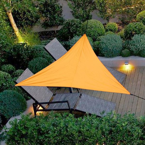 

outdoor sun shade camping tent awning canopy sunscreen waterproof triangular uv sunshine sail net garden triangle tents and shelters