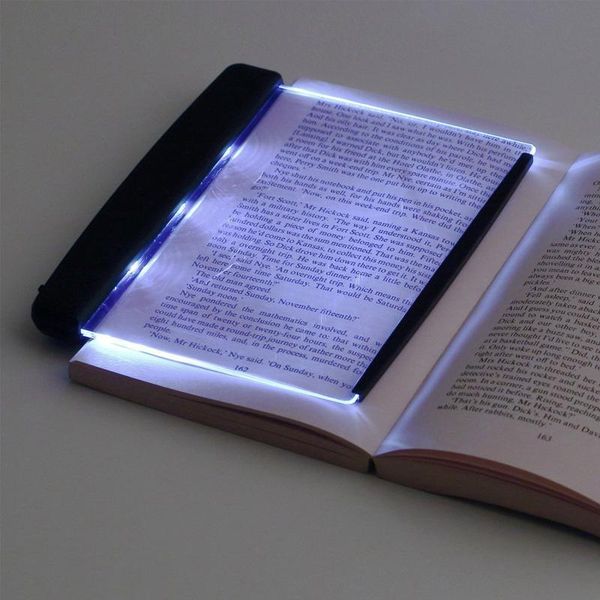 

book lights reading night light creative plate eye for home bedroom portable travel led bureau table lamp