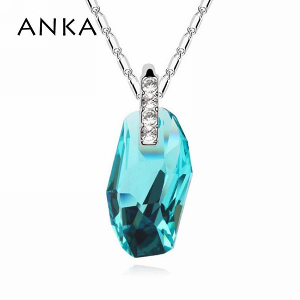 

pendant necklaces 2021 crystal drop chain necklace collier special offer accessories jewelry crystals from austria crystallized #99912, Silver
