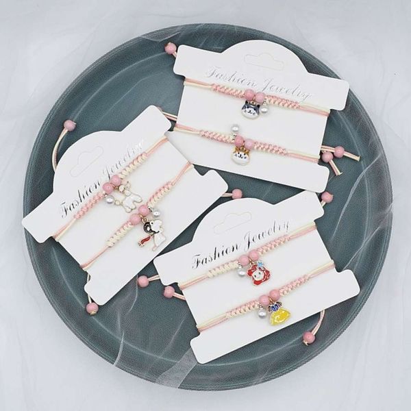 

jingdezhen ceramic weaving lovers student bracelet women's stationery store lovely pink cute department hand accessories, Black