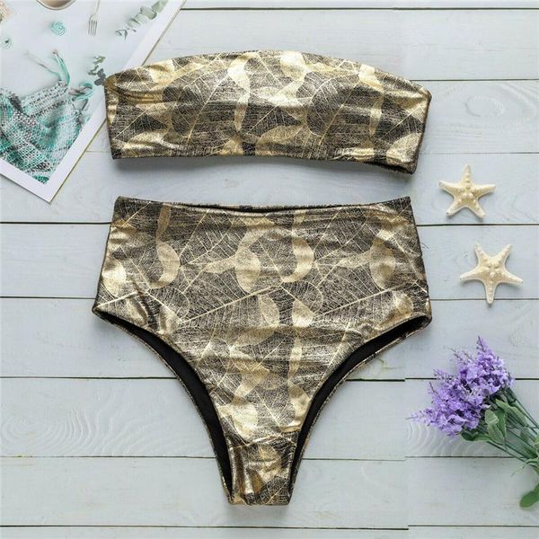 

women's swimwear women high waist bikini swim wear padded bra swimsuit maillot de bain femme 2021 beachwear bathing suit, White;black