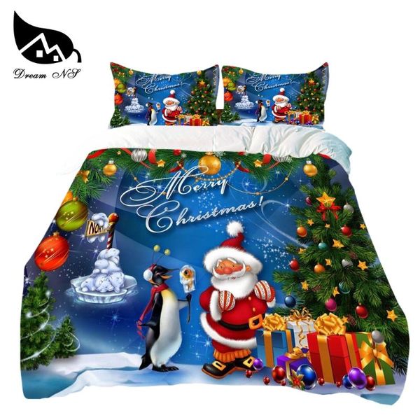 

bedding sets dream ns happy year diy design customized pattern set christmas snowman tree quilt cover