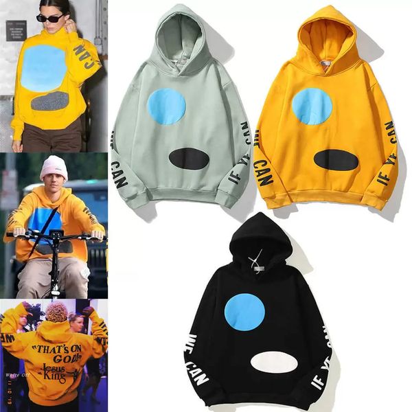 

kanye men hoodies high street quality tide brand womens sweatshirts long sleeve hip hop kid see ghosts, Black