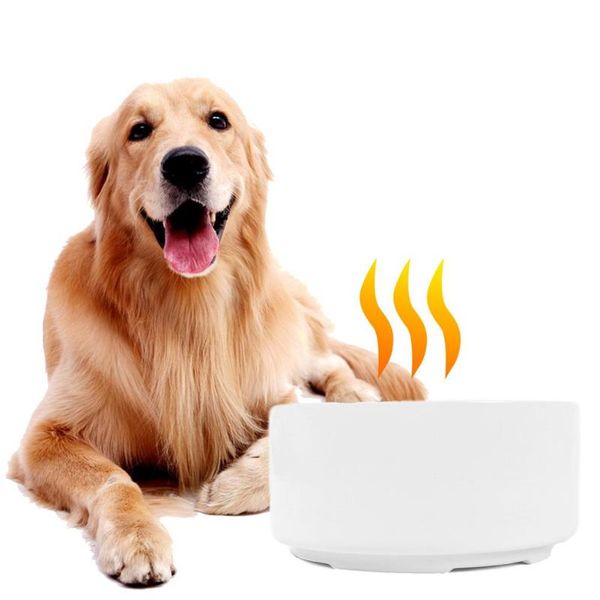 

pet automatic dog feeder ceramic round cat drinking feeding bowl cachorro acessorios bowls & feeders