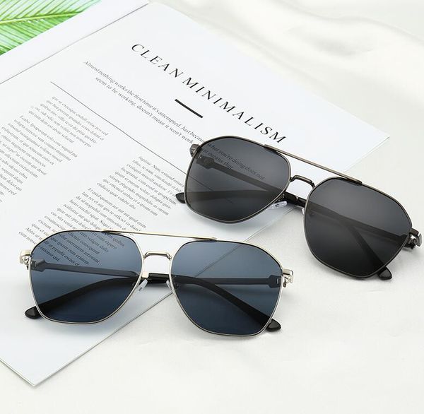 

0129 cool men women sunglasses glass lens sun glasses metal frame pilot vintage protect with cases box tag, White;black