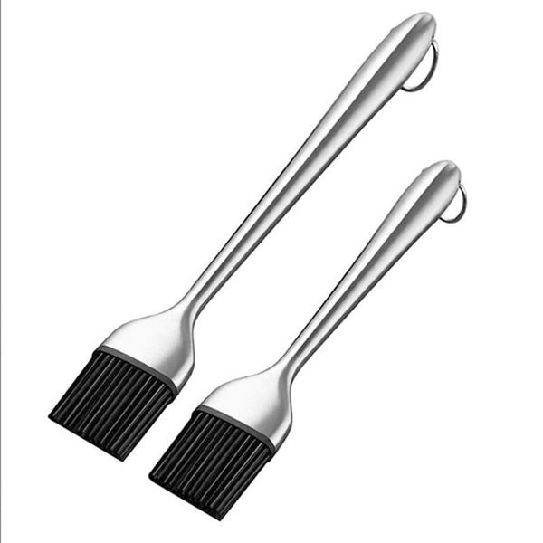 

tools & accessories silicone bbq brush bpa basting pastry with stainless steel handle barbecue turkey oil for grilling