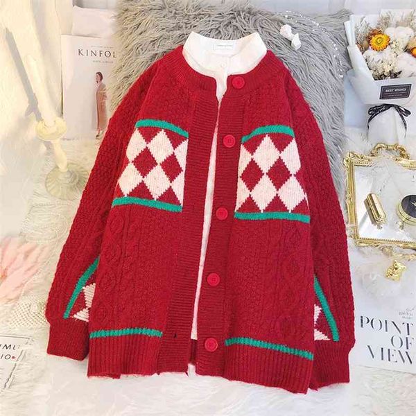 Mulheres Long Sweater Cardigans Outono Inverno Oversized e Ponchoes Batwing Manga Vintage Malha Casaco 210430