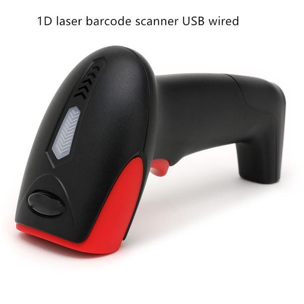 

fast scanning 1d laser barcode scanner handheld usb wired bar code for supermarket retail scanners