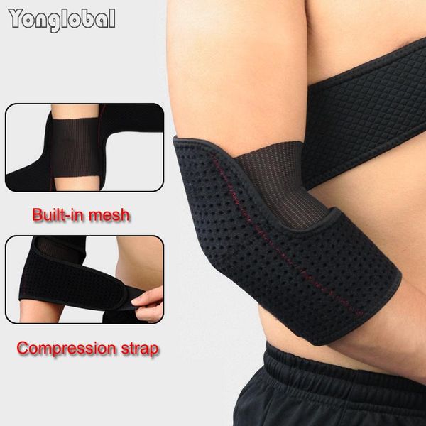 

men volleyball basketball gym sports elbow pads for fitness powerlifting crossfit mtb excercise support tennis brace arm guard & knee, Black;gray