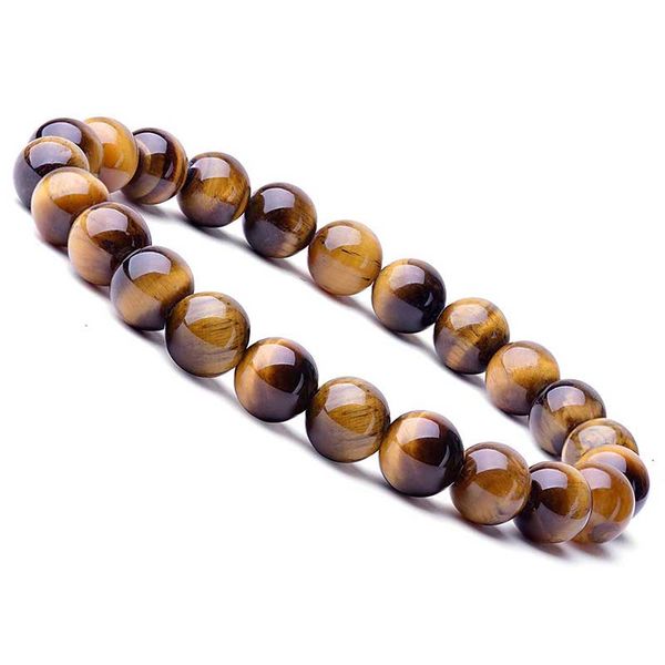 

natural stone beads tiger eye bracelet classic men women buddha black lava bracelets yoga energy accessories