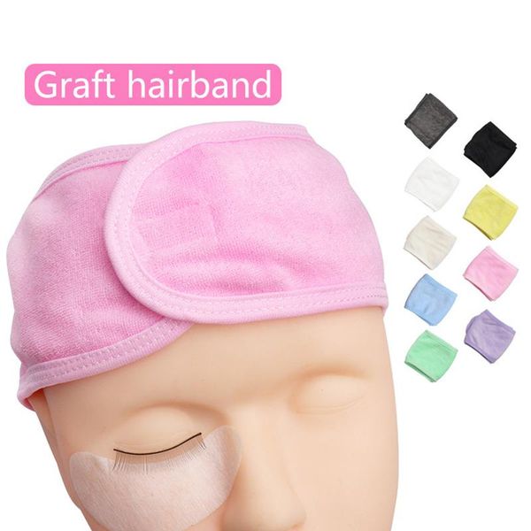 

flannel make-up hairband soft elastic shower spa tool caps
