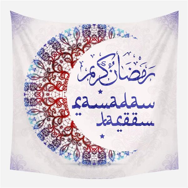 

tapestries fuwatacchi ramadan wall hanging tapestry moon symbol blanket travel beach towel ethnic decoration for home window