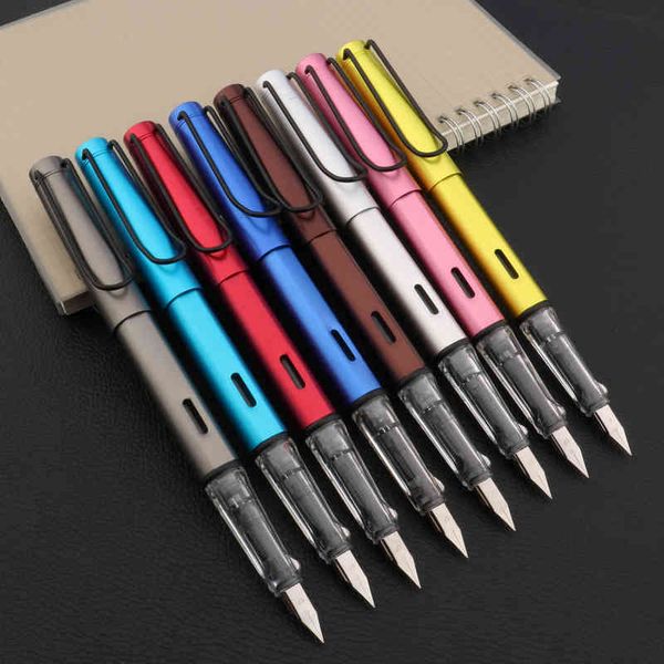 

brand 1pc metal with black ef nib gift ink fountain pen stationery student office school supplies