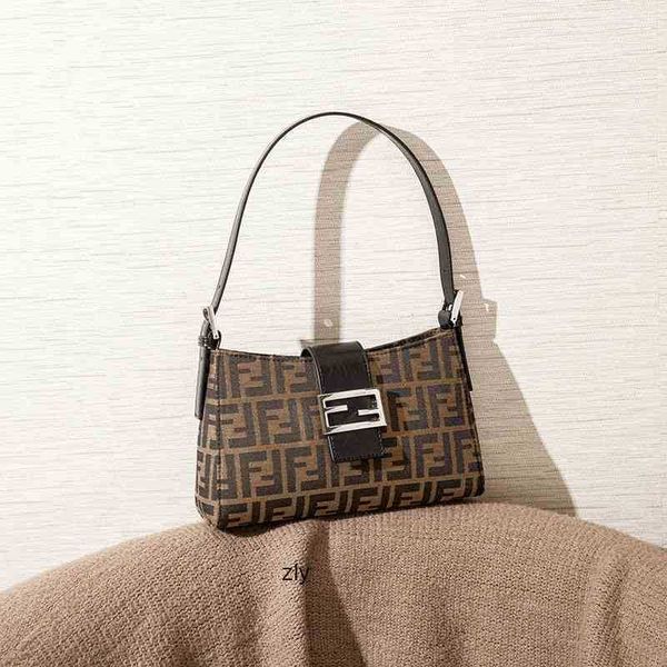 

2021 new retro old flower underarm bag women's niche design zly zly zly