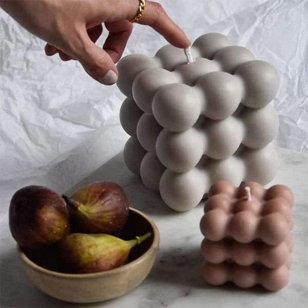 

craft tools big cube candle silicone mold pyramid shape magic ball wax supply