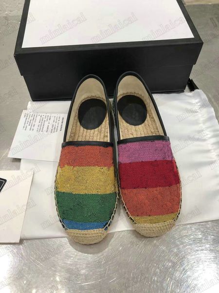 

2021ss multicolor espadrille printed loafer shoes womens capsule canvas sneakers italy luxurys designers trainer runner casual loafers shoe, Black