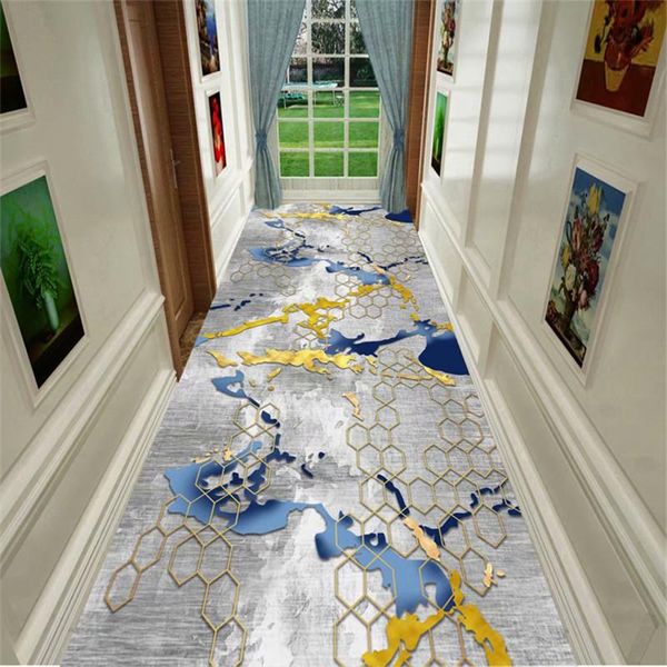 

carpets nordic modern floral long hallway home stair mat el aisle/corridor area rugs anti-slip bathroom kitchen doormat