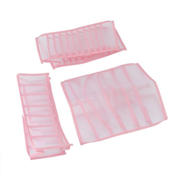 

storage drawers three piece drawer box, underwear compartment mesh suitable for socks, bra, tie