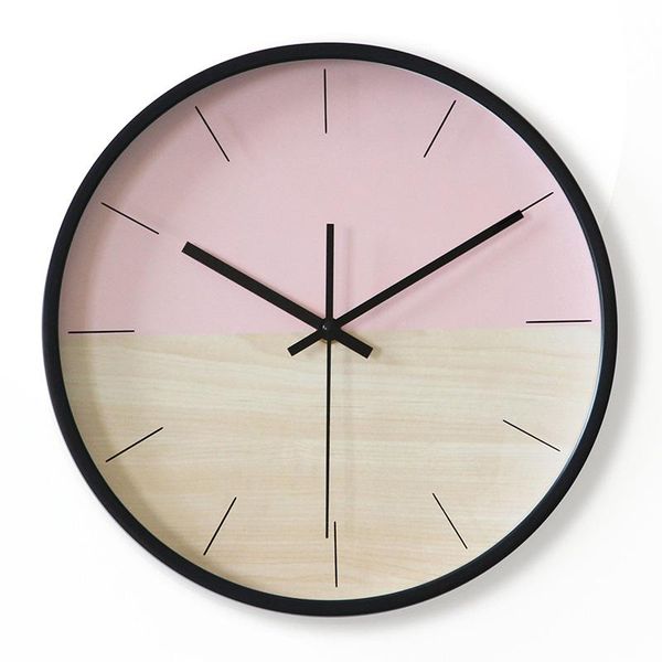 

wall clocks modern simple clock art nordic silent minimalist creative living room quartz reloj pared home decor da60wc