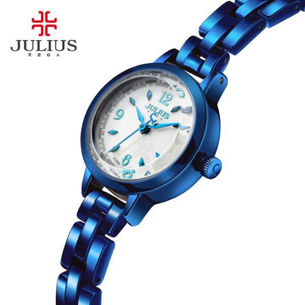 2022 New Julius Brand Fashion Японский кварцевый MOVT Дизайнерские часы Женщина Часы Золотые Дамы Браслет Платье Reloj Mujer JA-865