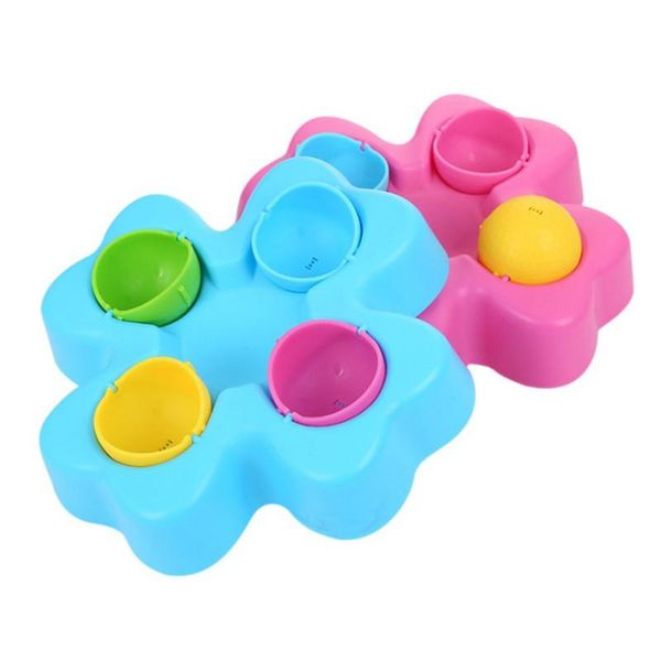 

educational cat dog toys anti choke bowl flower design puppy dispenser pet interactive training products