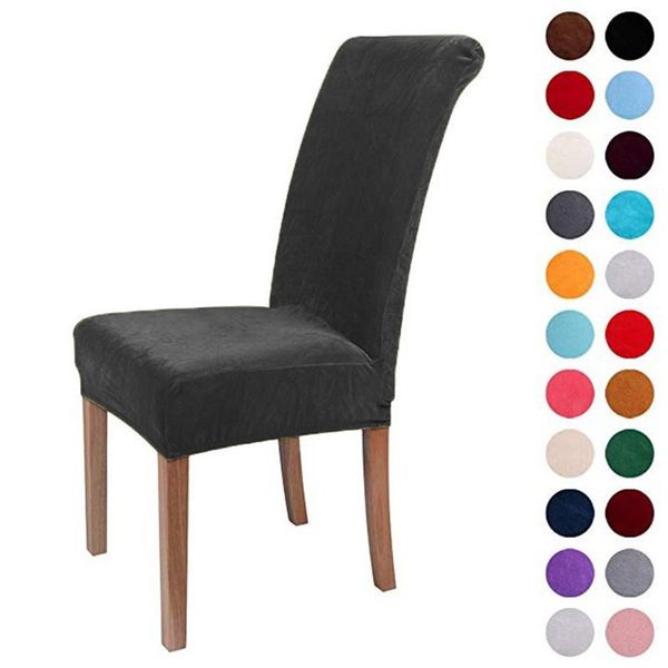 

chair covers velvet chairsoild color stretchslipcoversd30wedding banquet for roomel dining